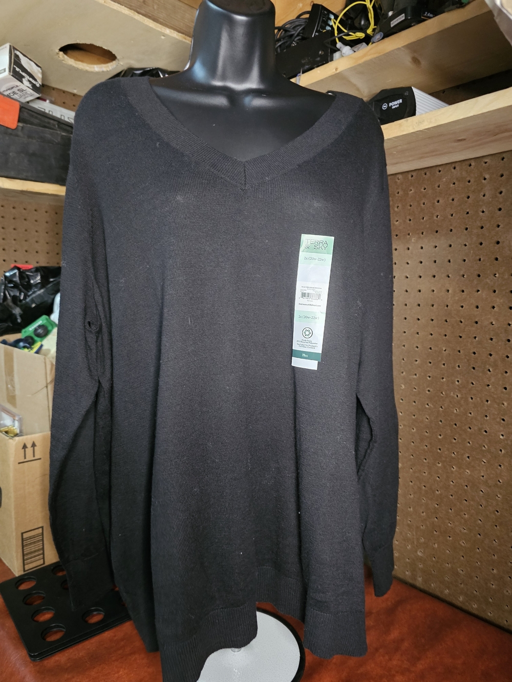 Terra & Sky Fine Gauge Sweater NWT Size 2x 20w-22w